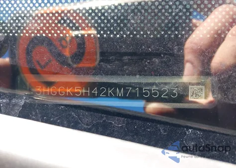 2019 Honda Fit Lx z USA, uszkodzony, nr VIN 3HGGK5H42KM715523